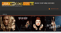 Desktop Screenshot of musicismykingsizebed.com