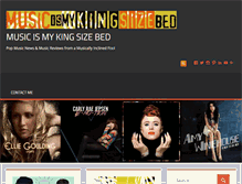 Tablet Screenshot of musicismykingsizebed.com